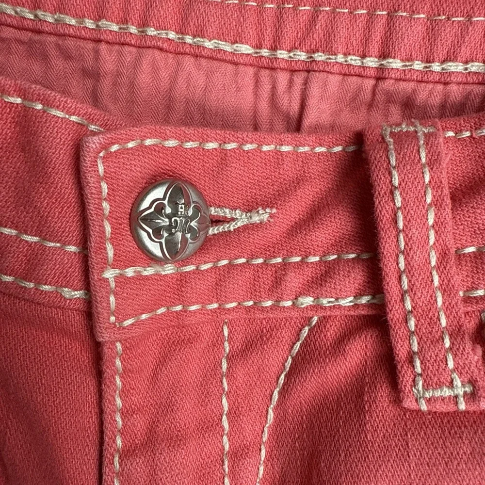Miss Me Jeans Copped Womens Size 27 Color Melon JE5794C2  Flap Pockets Luxery - Picture 4 of 13